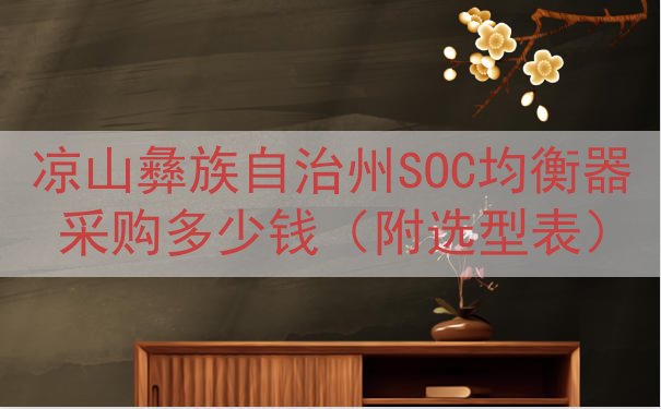 凉山彝族自治州SOC均衡器采购多少钱（附选型表）