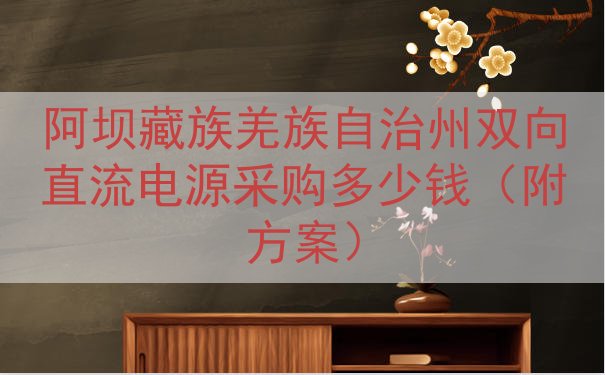 阿坝藏族羌族自治州双向直流电源采购多少钱（附方案）